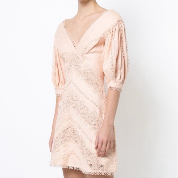 Zimmerman /Chevron crochet paneled dress - Picture 4 of 7